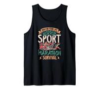 Horror Zombie Runner Half Marathon Running Jogging Halloween Tank Top