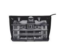 HorrorHaven Corduroy Makeup Bag with A Sturdy Lining for Travel and Daily Use