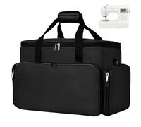 Horsande Sewing Machine Bag, Sewing Machine Case for Sewing Machine Accessories, Sewing Machine Carry Bag for Sewing Kits, Sewing Machine Storage Bag for Sewing Tools(Bag Only), Black