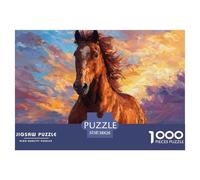 Horse 1000 Piece Jigsaw Puzzle Family Game Classic Jigsaw Puzzles Color Challenge for Travel Gifts,Present 38x26cm/1000pcs