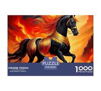 Horse 1000 Piece Jigsaw Puzzle for Adults Educational Challenge for Challenging Family Activity Games Colorful Hard Puzzle for 38x26cm/1000pcs Family Decorations