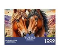 Horse 1000 Piece Jigsaw Puzzle For Adults Educational Games Stress Relief Puzzle Cultivate The Spirit of Teamwork for Men, Women, Elders, Seniors 38x26cm/1000pcs