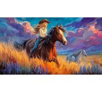 horse 1000 Piece Jigsaw Puzzles for Adults Educational Games Jigsaw Puzzle Home Decoration for Men Women Elders Seniors 75x50cm/1000pcs