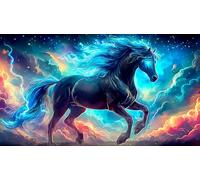 horse 1000 Piece Jigsaw Puzzles for Adults Family Challenge Toys Jigsaw Puzzle Home Decors for Family Decorations 75x50cm/1000pcs