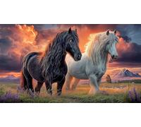 horse 1000 Piece Jigsaw Puzzles for Adults Family Challenge Toys Jigsaw Puzzle Home Decors for The Whole for Women, Gifts for Men 75x50cm/1000pcs
