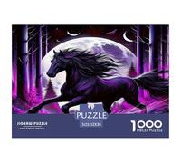Horse 1000 Piece Jigsaw Puzzles Fun Challenging Modern Wildlife Classic Educational Games Creativity & Gift Giving For Children And Adults Aged 14 And Over 52x38cm/1000pcs