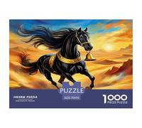 Horse 1000 Piece Jigsaw Puzzles Fun Challenging Modern Wildlife Classic Educational Games for The Whole Gifts For Children And Adults Aged 14 And Over 70x50cm/1000pcs