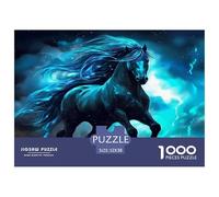 Horse 1000 Piece Jigsaw Puzzles Fun Challenging Modern Wildlife Puzzles Game Creativity & Gift Giving Suitable for Children & People Aged 14+ 52x38cm/1000pcs
