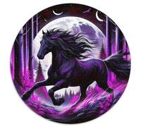 Horse 1000 Piece Round Puzzles for Kids And Adults Educational Games Colorful for Gift for Creative for Teenagers And Adults 1000pcs (67.5x67.5cm)