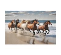 Horse 1000 Piece Wooden Jigsaw Puzzles for Adults & Kids - Puzzle for Teens （75×50cm）