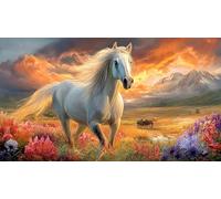horse 1000 Pieces Jigsaw Puzzles for Adults Challenging Game Jigsaw Puzzle Home Decoration for The Whole for Women, Gifts for Men 38x52cm/1000pcs