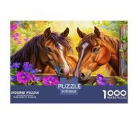 Horse 1000pc Jigsaw Puzzle Ultra Difficult Stress Relief Puzzle Made in UK Missing Piece Guarantee 100% Recycled 38x26cm/1000pcs
