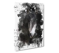 Horse (12) V3 Canvas Print | Gallery Wrapped 30mm Frame Wall Art | 30x20 inches | Ready to Hang | Modern Animals Picture | Living Room Bedroom Lounge Office