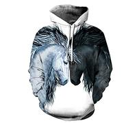 Horse 3D Printed Hoodie Sweatshirts Men Women Fashion Casual Harajuku Tracksuit Pullover Hip Hop Streetwear Hoodies V20 XXL