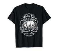 Horse Always Tired Club Funny Sleepy Value Graphic T-Shirt