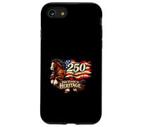 Horse American Flag 250 Heritage Equine Patriot History Vin Case for iPhone SE (2020) / 7/8