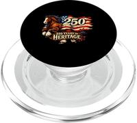 Horse American Flag 250 Heritage Equine Patriot History Vin PopSockets PopGrip for MagSafe