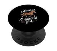 Horse American Saddlebred Girl PopSockets Adhesive PopGrip