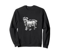 Horse Anatomy Diagram Equestrian Riding Education Graphic Sweatshirt