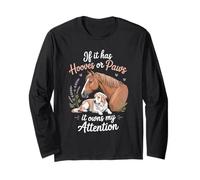Horse and Dog Lover Horseback Riding Horse Rider for Women Long Sleeve T-Shirt