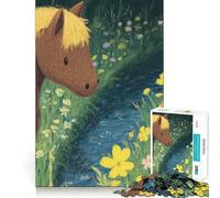 Horse And Squirrel by Stream 1000 Piece Jigsaw Puzzle for Teenagers Sharp Thinking Perfect Connection Fun Activity Xmas Surprise (38x26cm)