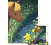 Horse And Squirrel by Stream 1000 Piece Jigsaw Puzzle for Teenagers Sharp Thinking Perfect Connection Fun Activity Xmas Surprise (38x26cm)