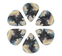 Horse Animal Running Guitar Picks 6 Pack Thin Medium Heavy Thickness Guitars Pick For Acoustic Electric Guitar Ukulele Bass 0.46mm
