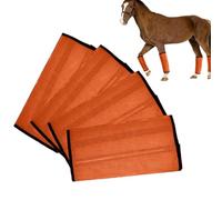 Horse Anti-Fly Boots 4 Pack Adjustable Breathable Mesh Strap | Horse Protection Leggings | Anti-Insect Gaiters | Durable Horse Care Accessory | for Hiking Training Competitions c