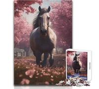 Horse Arabian Farm Puzzles for Teenagers 1000 Pieces Problem Solving Educational Fun Wonderful Thoughtful Present Option Size 50x75cm