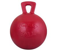 Horsemen's Pride Jolly Ball Tug-N-Toss Dog Toy - Red - 15cm