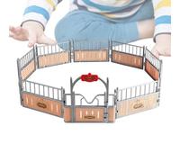 Horse Barn Play Set Model Horse Farm Set | Girl Boy Farm Animals Set Figures with , Horse Figure Collection, Realistic Fun Prepare, for Easter, Birthday, Children's Day