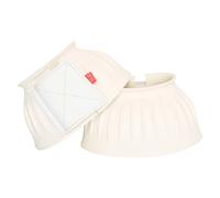 Imperial Riding Bells Boots Heavy Duty Rubber Bell Boots, Secure Fastening, Shock Absorbing & Water Repellent, Training & Riding, Classic Design & Reliable Protection, White, M