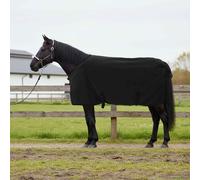 Horse Blanket Black 105cm Polyester Winter Outdoor Breathable Lightweight Cozy