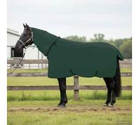 Horse Blanket, Dark Green, 125 cm, Polyester, Waterproof and Breathable for Winter and Pasture, with Adjustable Strap and Protection for Neck and Chest, Ideal for Outdoor and Stable