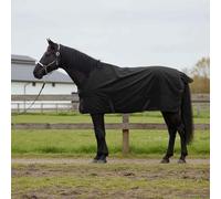 Horse Blanket Dark Green and Black Polyester 135 cm for Stable and Pasture with Waterproof, Windproof Material and Adjustable Strap for Equestrian Sports and Outdoor Protection