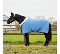 Horse Blanket Full Aqua 135cm Polar Fleece Windproof Lightweight Tail Flap Plus