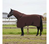 Horse Blanket Full Dark Brown 85 cm Polyester Winter Willow Outdoor Breathable Waterproof Tearproof with Adjustable Strap and Removable Lining for Wind and Rain Protection