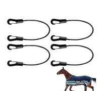 Horse Blanket Leg Straps - 4 Pieces Universal Adjustable Elastic Replacement - Leg Straps for Adults Professional Beginners Amateurs Family and Family