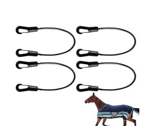 Horse Blanket Leg Straps - 4 Pieces Universal Adjustable Elastic Replacement - Leg Straps for Adults Professional Beginners Amateurs Family and Family