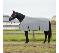 Horse Blanket Light Grey and Pink 165 cm Polyester Breathable Waterproof Windproof Tearproof for Winter Stable Willow Outdoor Protection