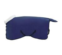 Horse Blanket Navy Blue 135 cm Polar Fleece Windproof Warm Willow Outdoor Stable Transition with Adjustable Buckles and Tail Flap for Winter and Rain Protection