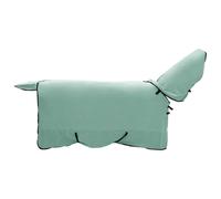 Horse Blanket Special Green 135 cm Polyester Breathable Waterproof Windproof with Adjustable Strap for Pasture Stable Paddock Outdoor Protection Against Rain and Insects