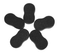 Horse Body Cleaning Sponges 5pcs Curved Sponge Black Coat Care | Smooth Surface, Gentle on Skin, Covers Large Areas, Quick Drying Hang, Stable Wash Rack Bathing Use