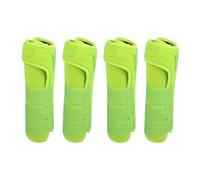 Horse Boot Leg Wraps Set Breathable Protective Equestrian Equipment Comfortable Outdoor Leg Covers 4, Red, S- M light green