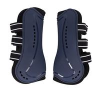 Horse Boots, Open Front Jumping Tendon Sport Boots, Horse Leg Protector, Hind FetlockBoots, Classic Breathable Equine Supplies, for Jumping Show Riding (L)