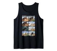 Horse Breeds of The World Identification Chart Educational Tank Top