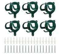 Horse Bridle Rack 6 Pack, Bridle Bracket Bridle Hooks with Tubes and Screw, Metal Bridle Holder for Tack Room, Tack Storage Rack Halter Hanger Horse Tack Horse Barn Supplies for Tack Room