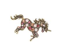 Horse Brooch Pin Clothing Jewellery Beautiful Accessory Sea Badge Alloy Structure Gift For Fashion Enthusiasts Elegant For Daily Use, one size, As described
