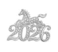 Horse Brooch Year of the Horse Chic Rhinestone Decorations