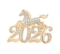 Horse Brooch Year of the Horse Decorative Rhinestone Jewelry